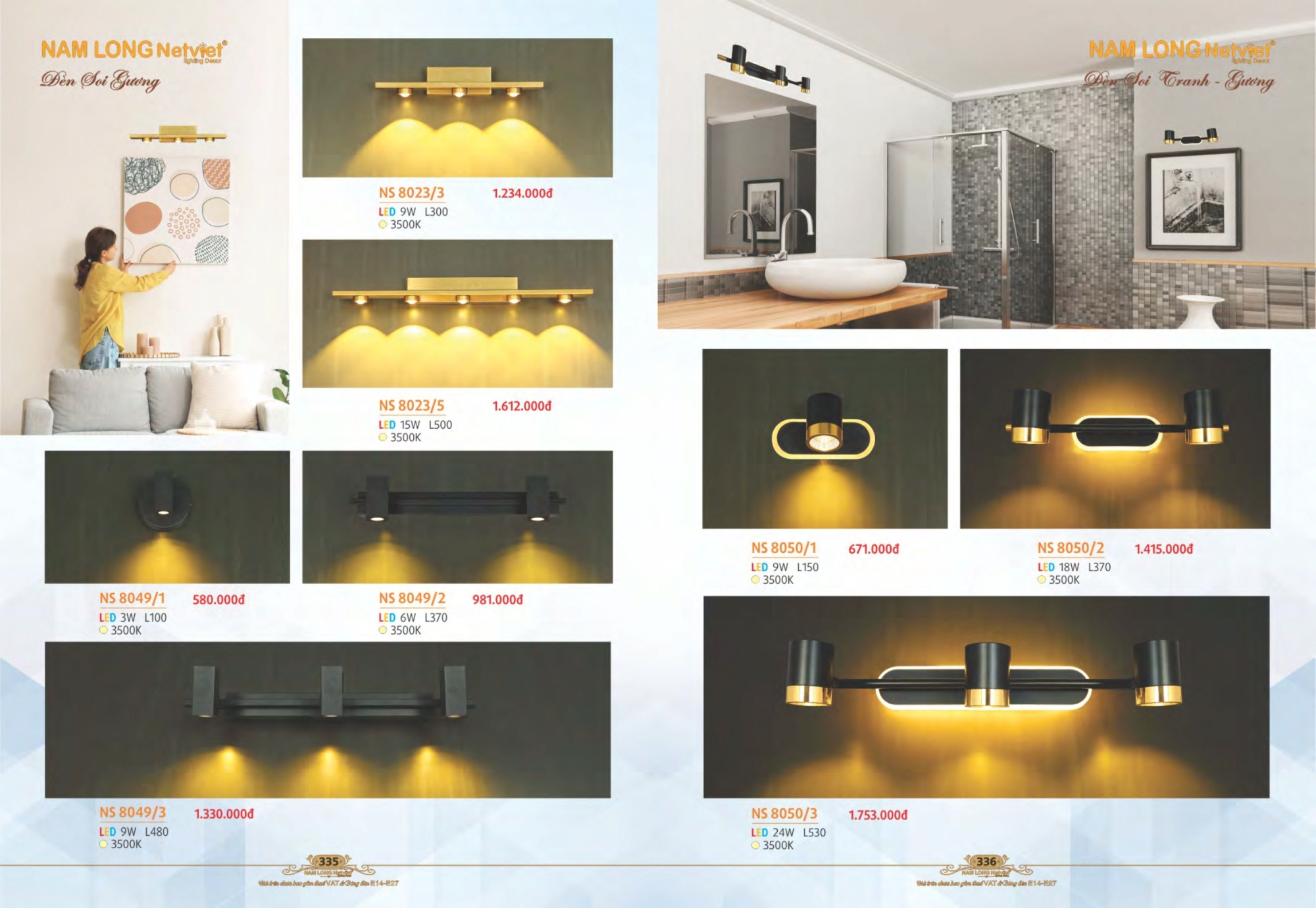 Bảng giá đèn trang trí Nam Long